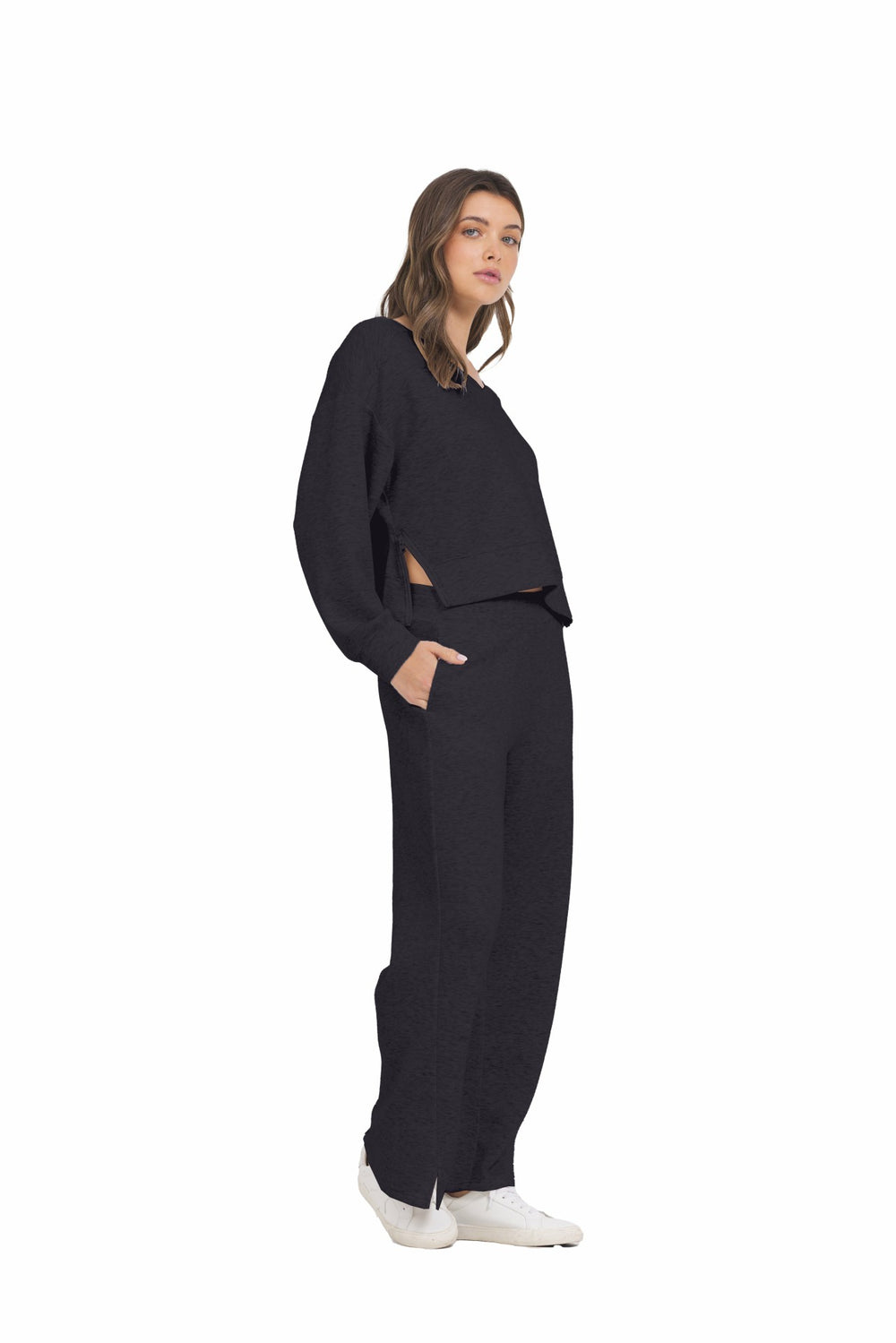 Black Cloud Wide Leg Pant | Vintage Havana Clothing