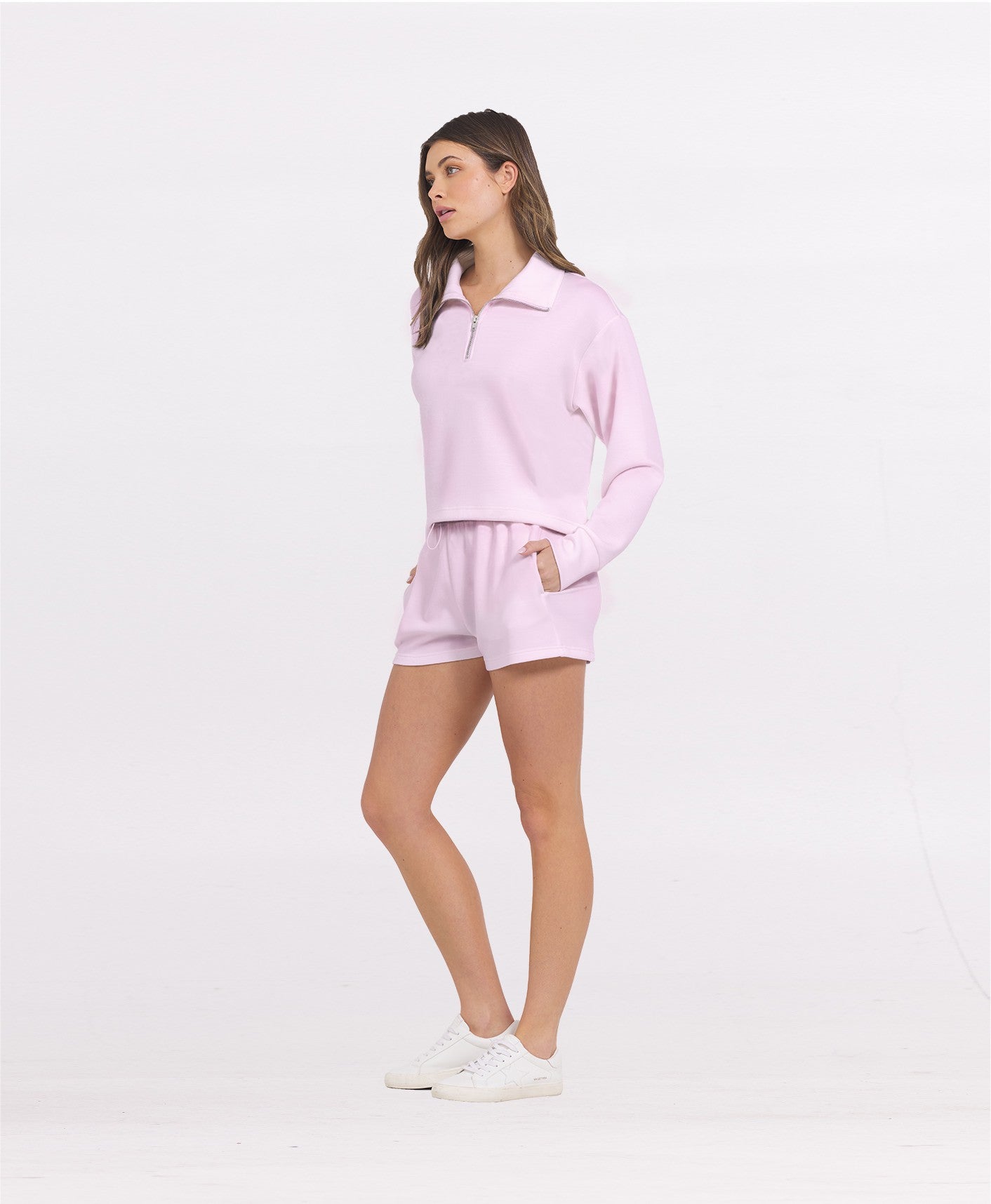 Paradise Pink Cloud Quarter Zip | Vintage Havana Clothing