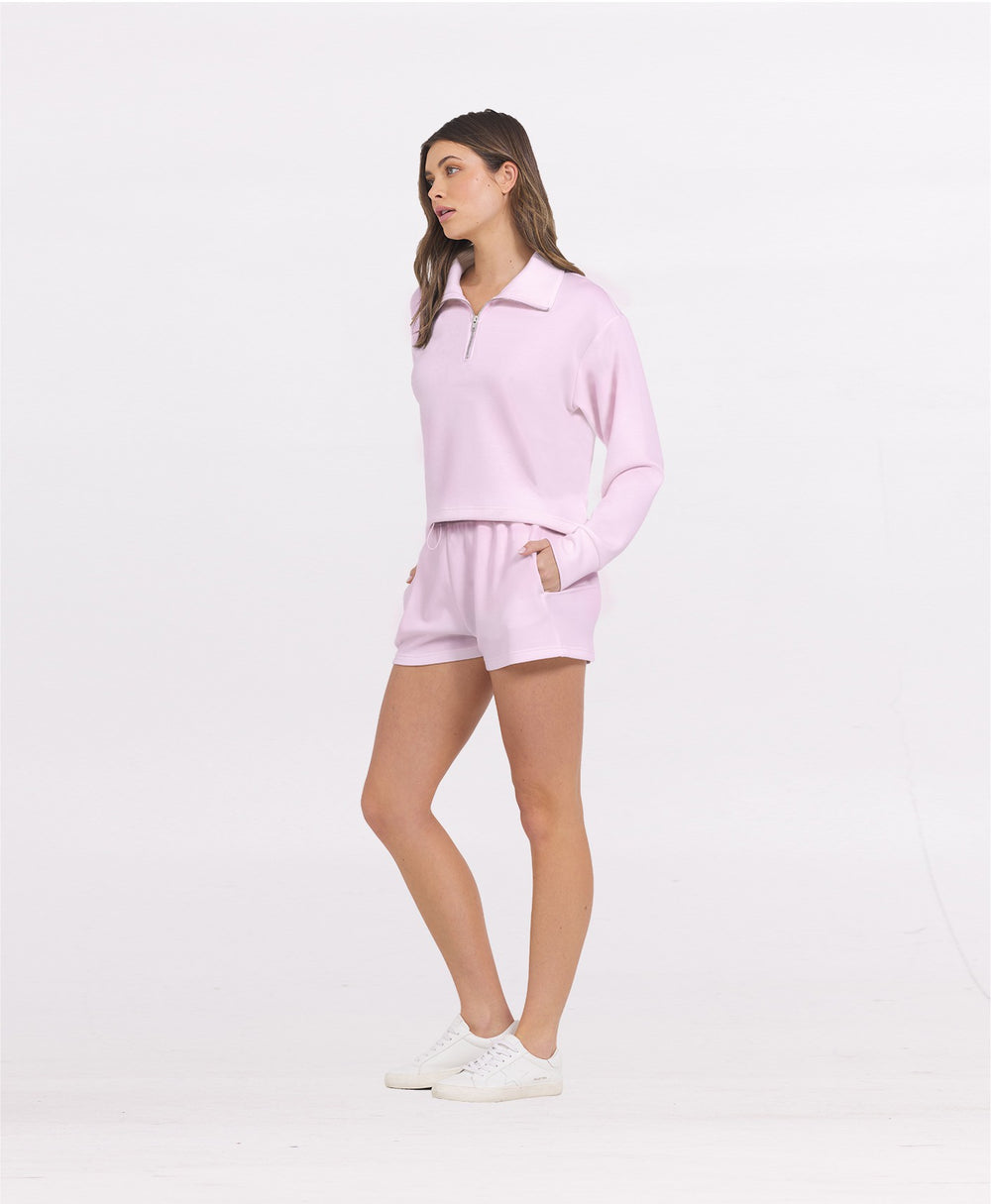 Paradise Pink Cloud Quarter Zip | Vintage Havana Clothing