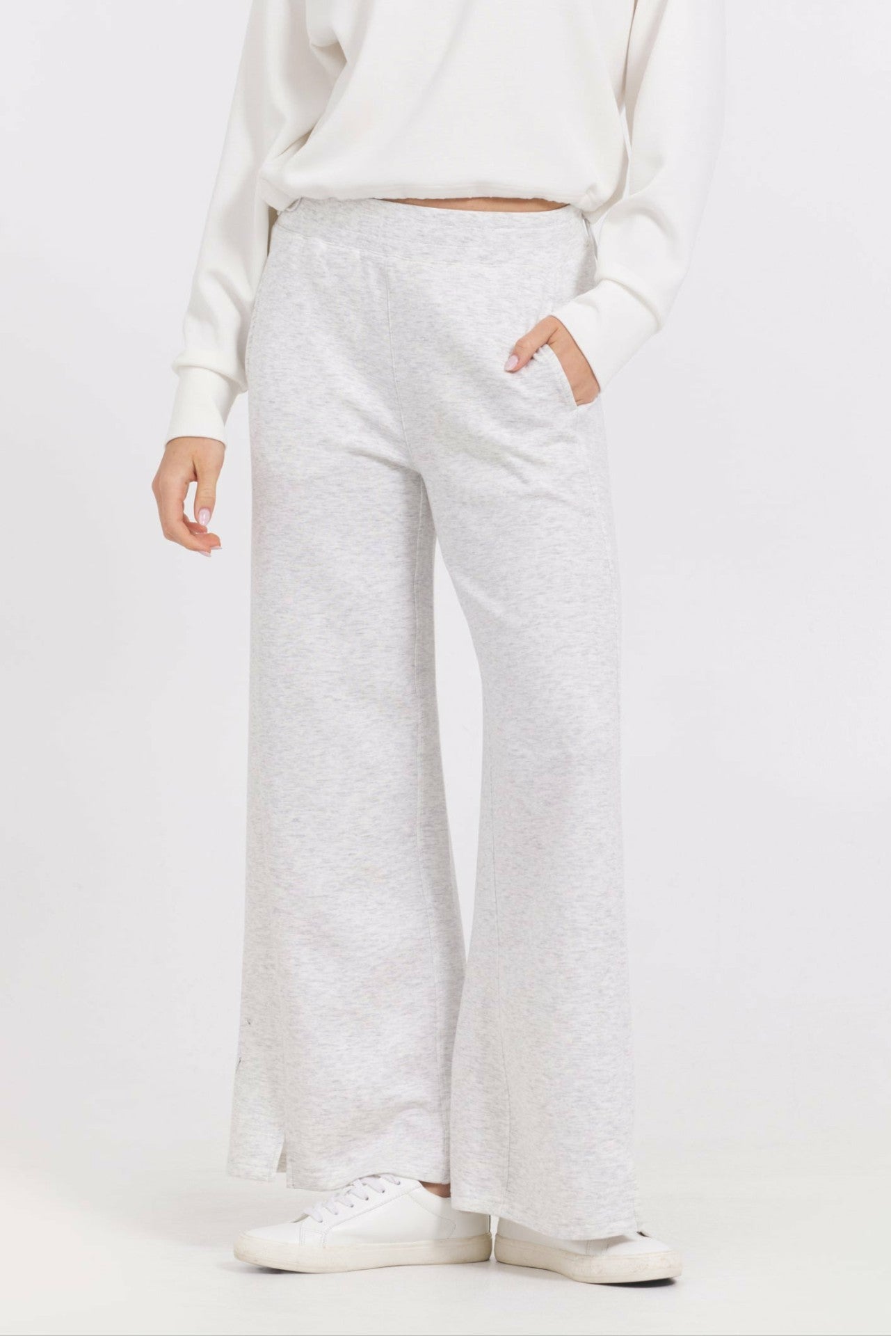 Egg Shell Cloud Wide Leg Pant | Vintage Havana Clothing