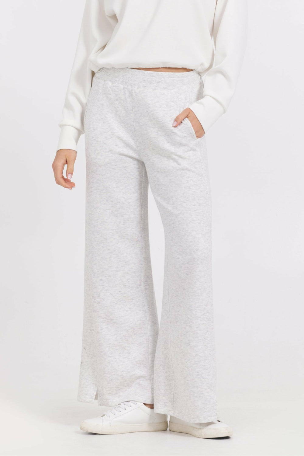 Egg Shell Cloud Wide Leg Pant | Vintage Havana Clothing