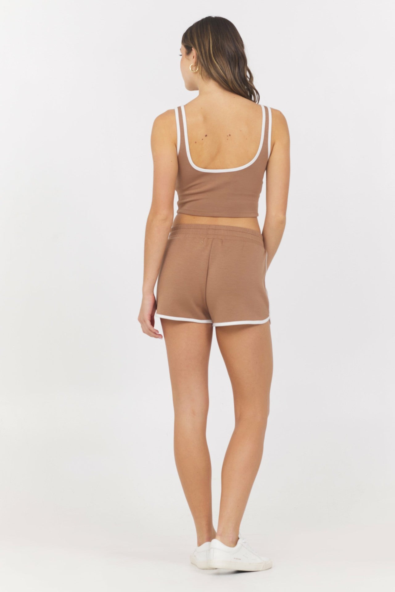 Toffee White Cloud w/ Piping Tank | Vintage Havana Clothing