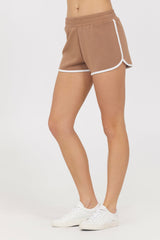 Toffee White Cloud w/ Piping Shorts | Vintage Havana Clothing