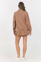 Cloud w/ Piping Quarter Zip | Vintage Havana Clothing
