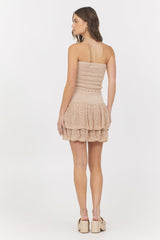 Honey Beige Knitted Tube Top | Vintage Havana Clothing