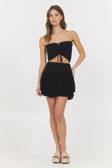 Black Knitted Tube Top | Vintage Havana Clothing
