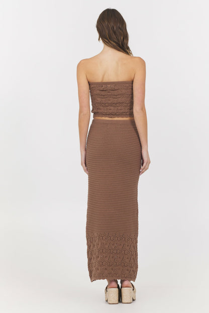 Pecan Crochet Tube Top | Vintage Havana Women