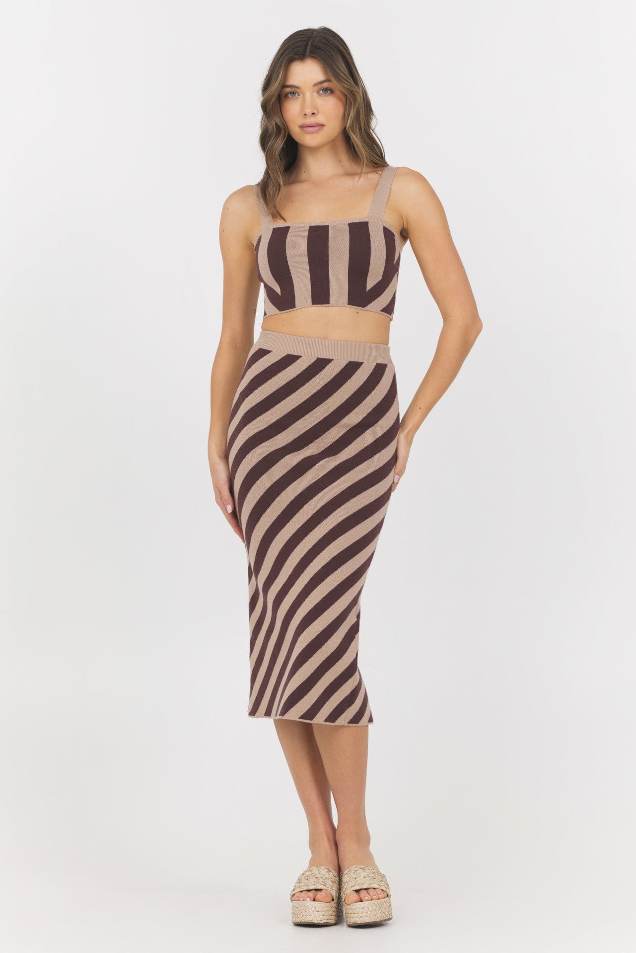 Striped Knit Tank | Vintage Havana Clothing