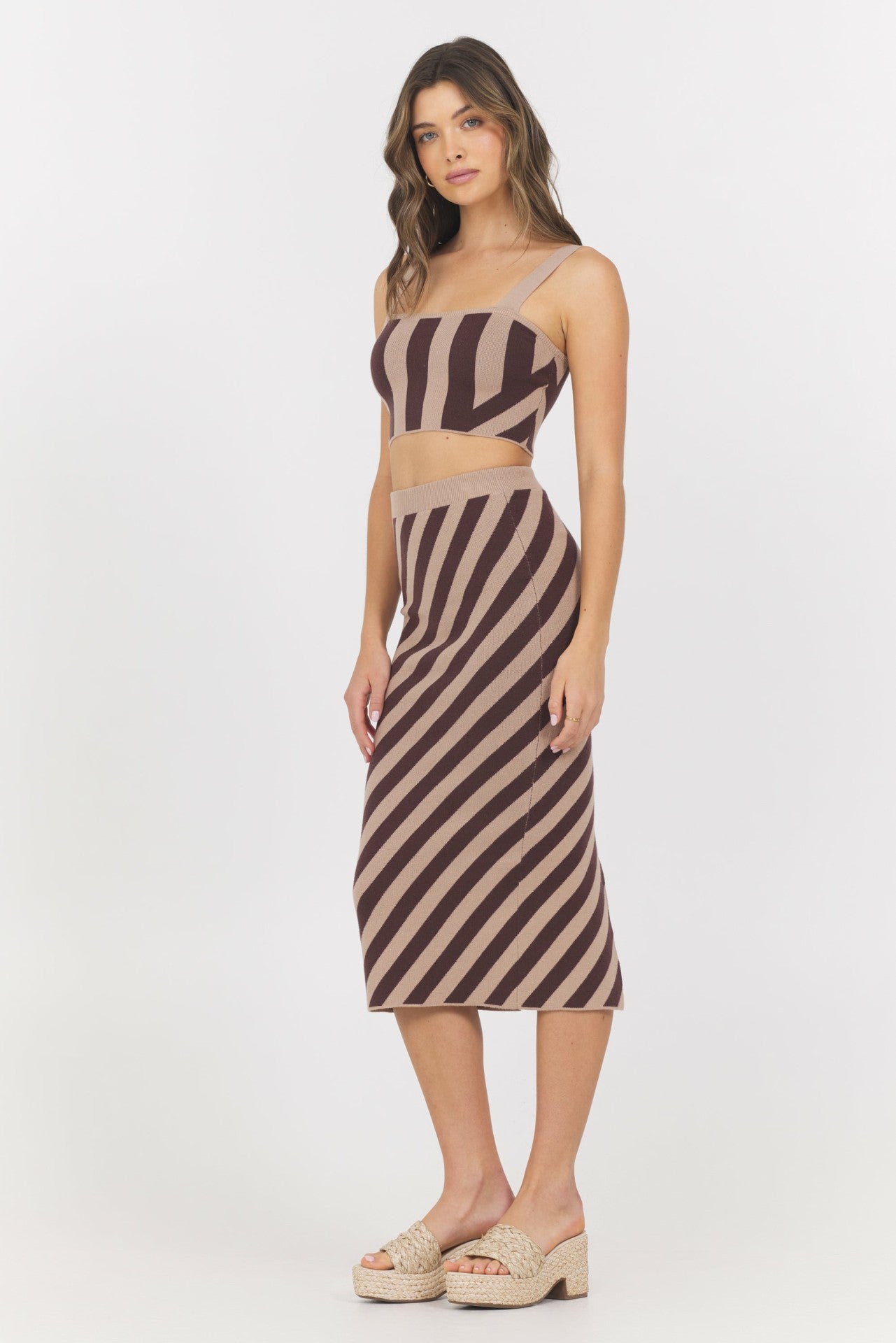 Striped Knit Tank | Vintage Havana Clothing