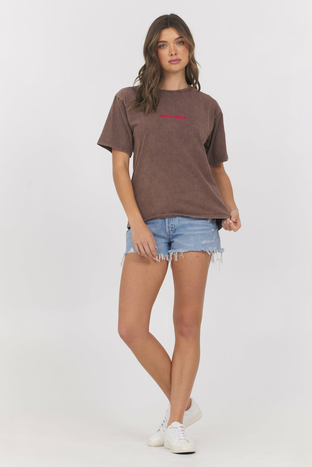 Washed Graphic Tee Out Of Office | Vintage Havana Clothing