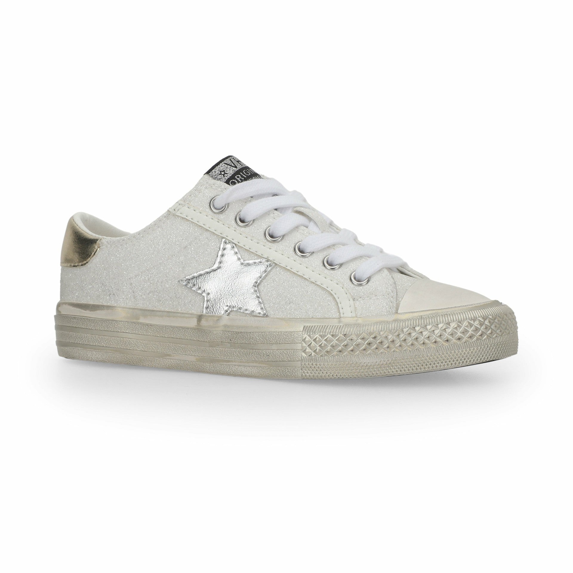 KIDS ALIVE - WHITE GLITTER | Vintage Havana Shoes
