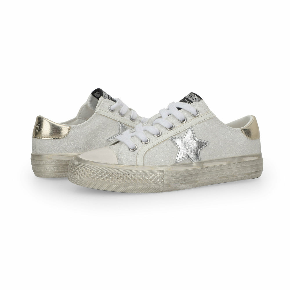 KIDS ALIVE - WHITE GLITTER | Vintage Havana Shoes