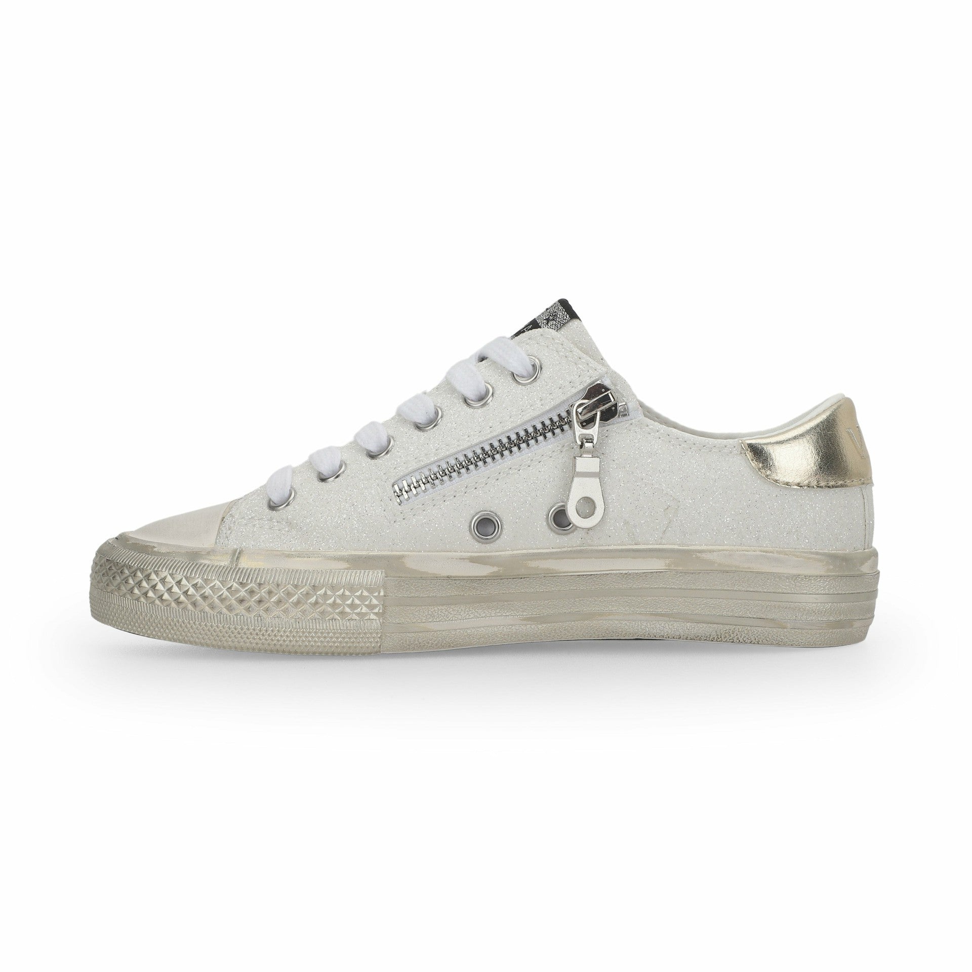 KIDS ALIVE - WHITE GLITTER | Vintage Havana Shoes