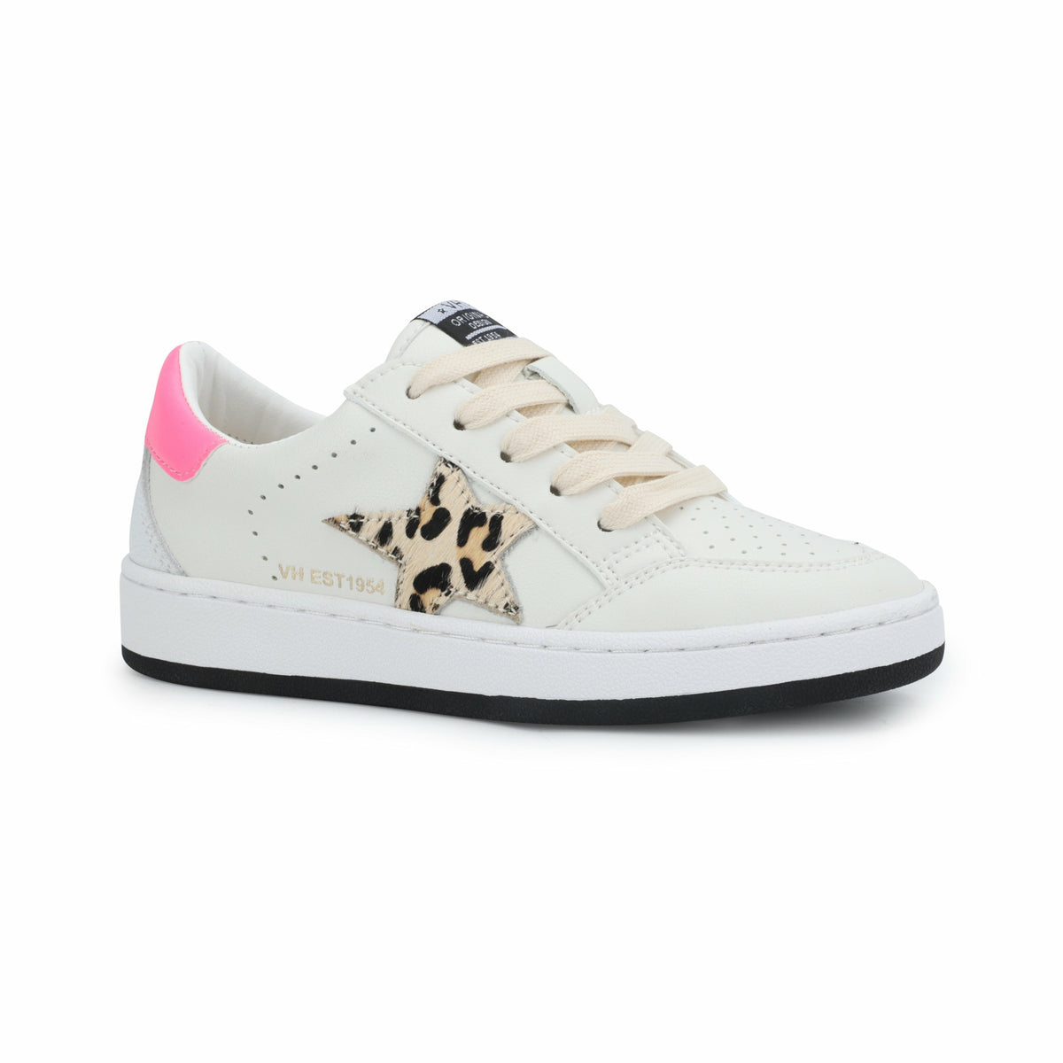 KIDS ARIELLA - WHITE/ LEOPARD | Vintage Havana Shoes