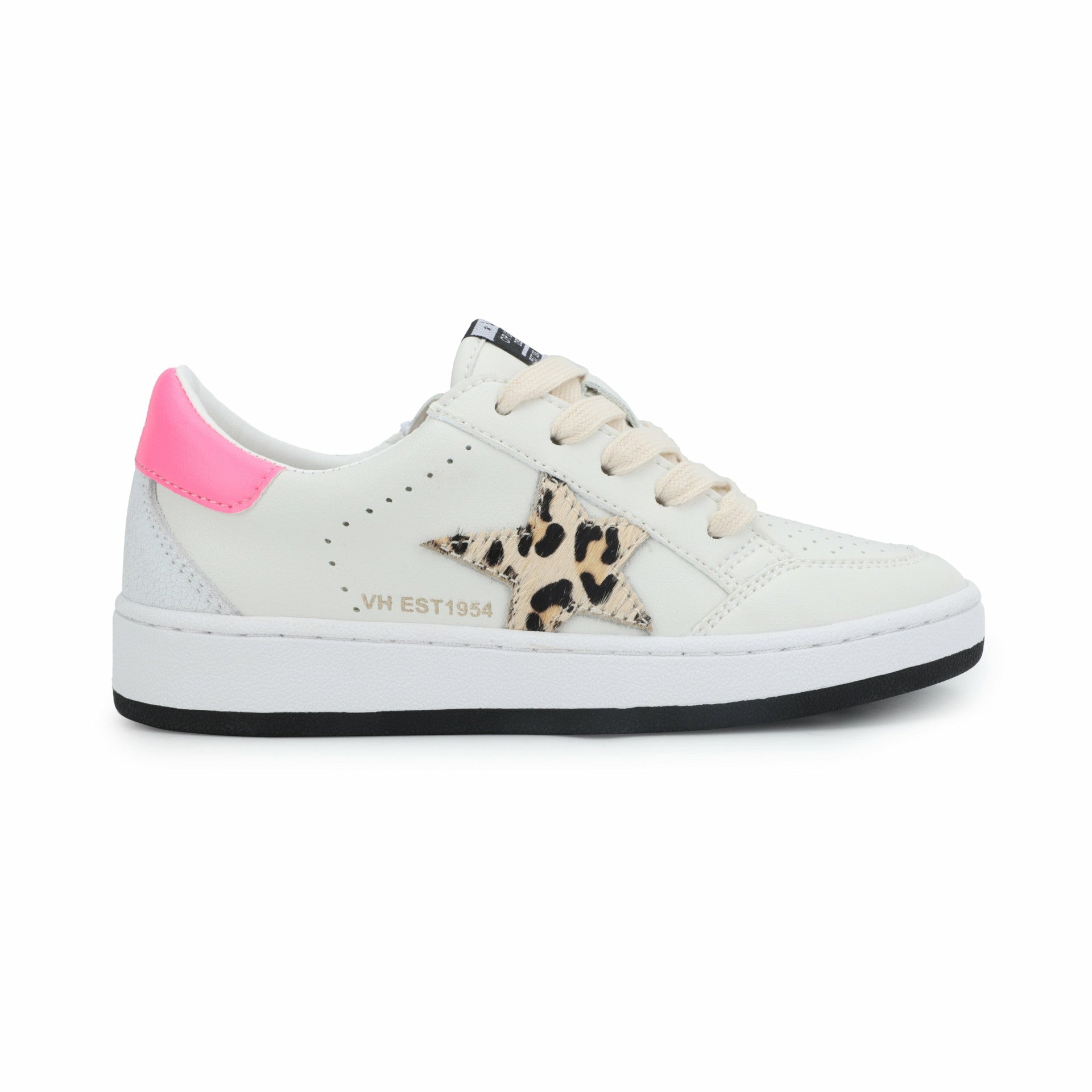 KIDS ARIELLA - WHITE/ LEOPARD | Vintage Havana Shoes