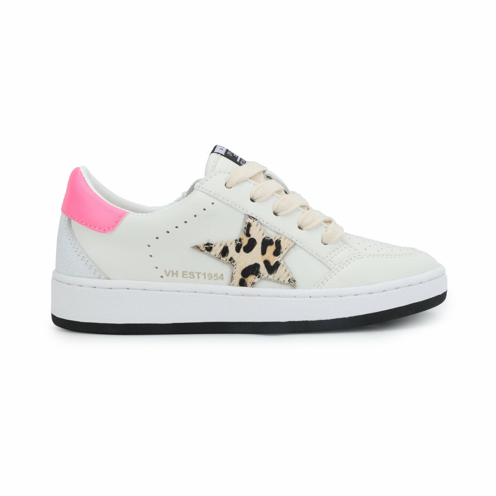 KIDS ARIELLA - WHITE/ LEOPARD | Vintage Havana Shoes
