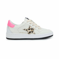 KIDS ARIELLA - WHITE/ LEOPARD | Vintage Havana Shoes