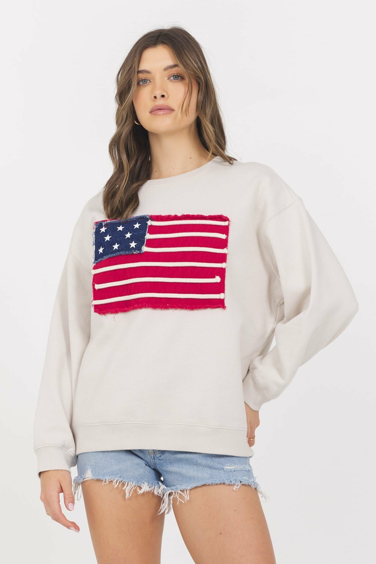 American Flag Crewneck | Vintage Havana Clothing