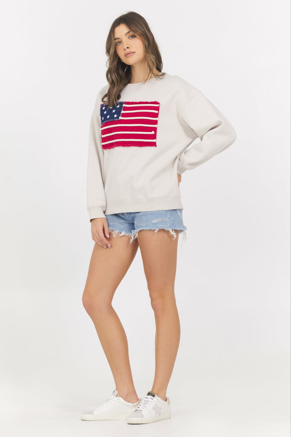 American Flag Crewneck | Vintage Havana Clothing