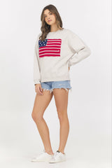 American Flag Crewneck | Vintage Havana Clothing