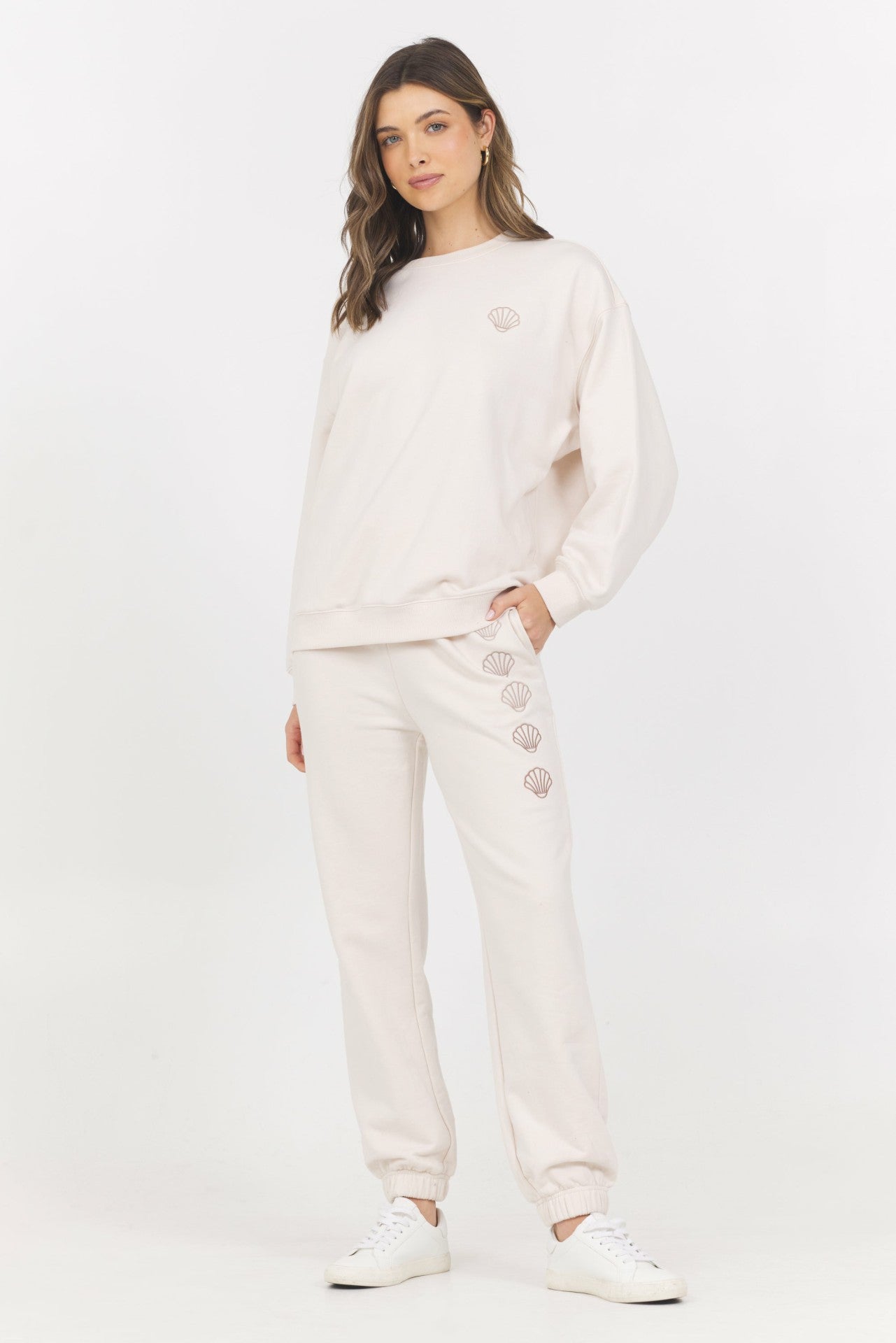 EMBROIDERED FRENCH TERRY JOGGERS | Vintage Havana Clothing