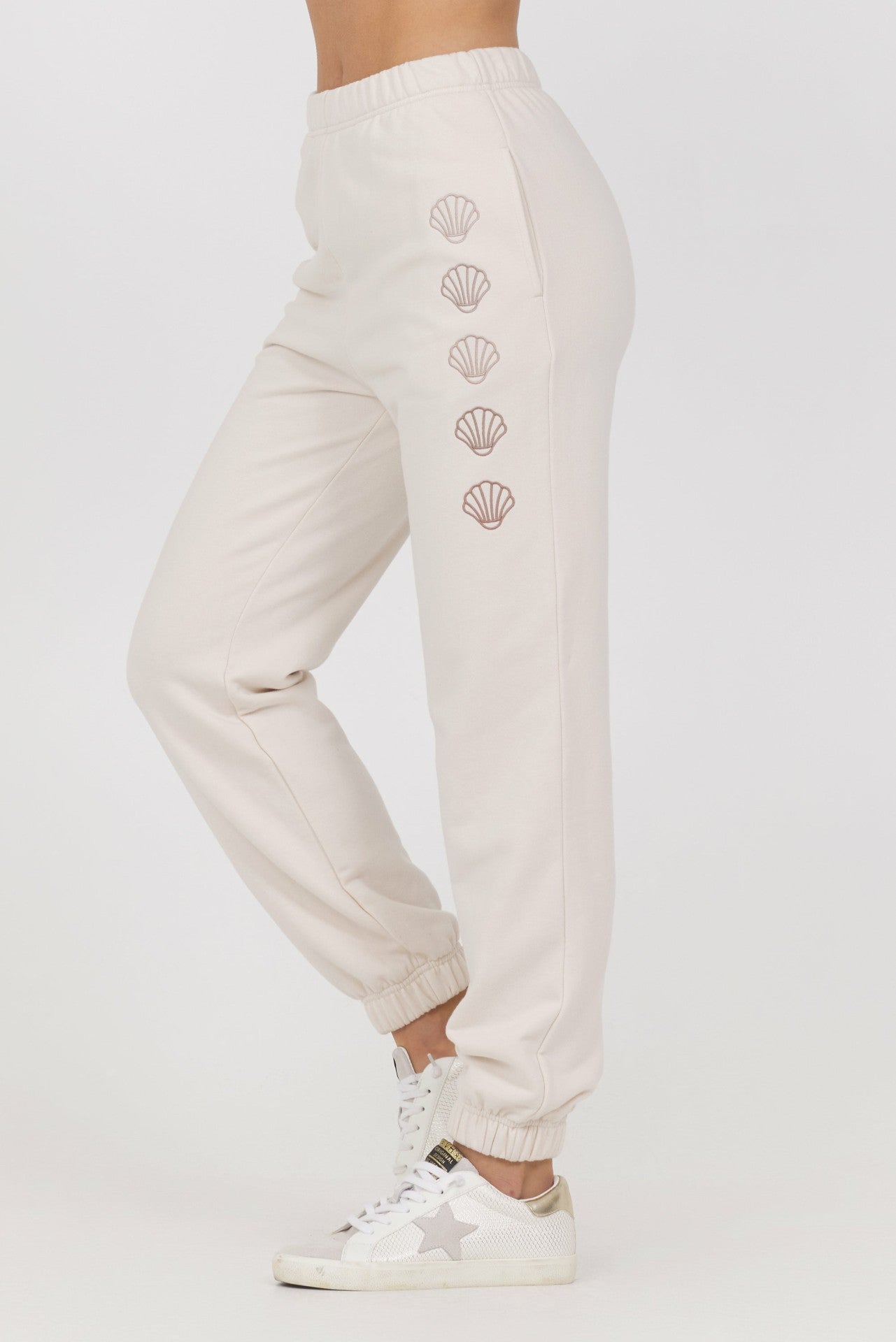 EMBROIDERED FRENCH TERRY JOGGERS | Vintage Havana Clothing