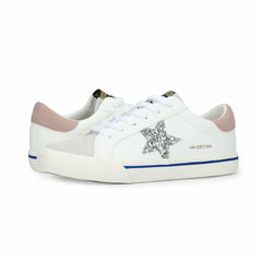 MIGHTY - SILVER GLITTER/ BLUE STRIPE | Vintage Havana Shoes