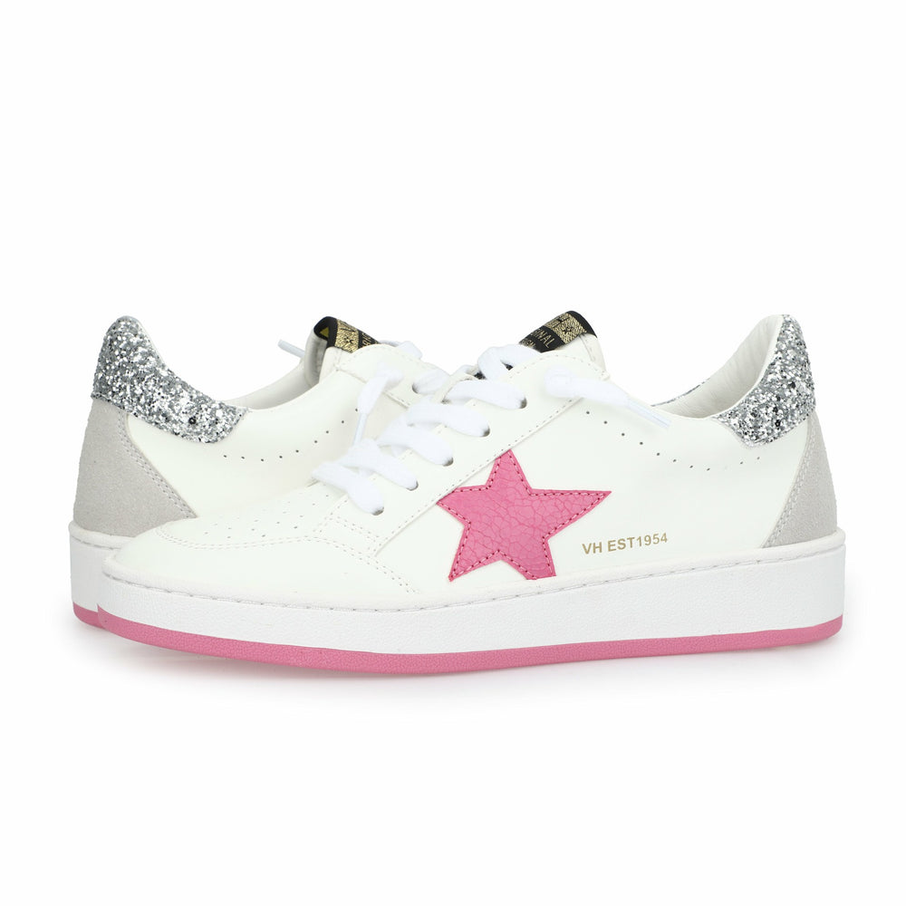 TAMMY - WHITE PINK GLITTER POP | Vintage Havana Shoes