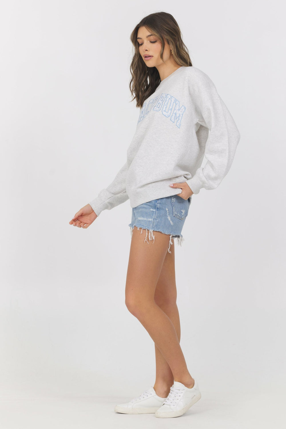 PROWEAVE CREW W DITSY PRINT W/ "BEACH BUM" | Vintage Havana Clothing