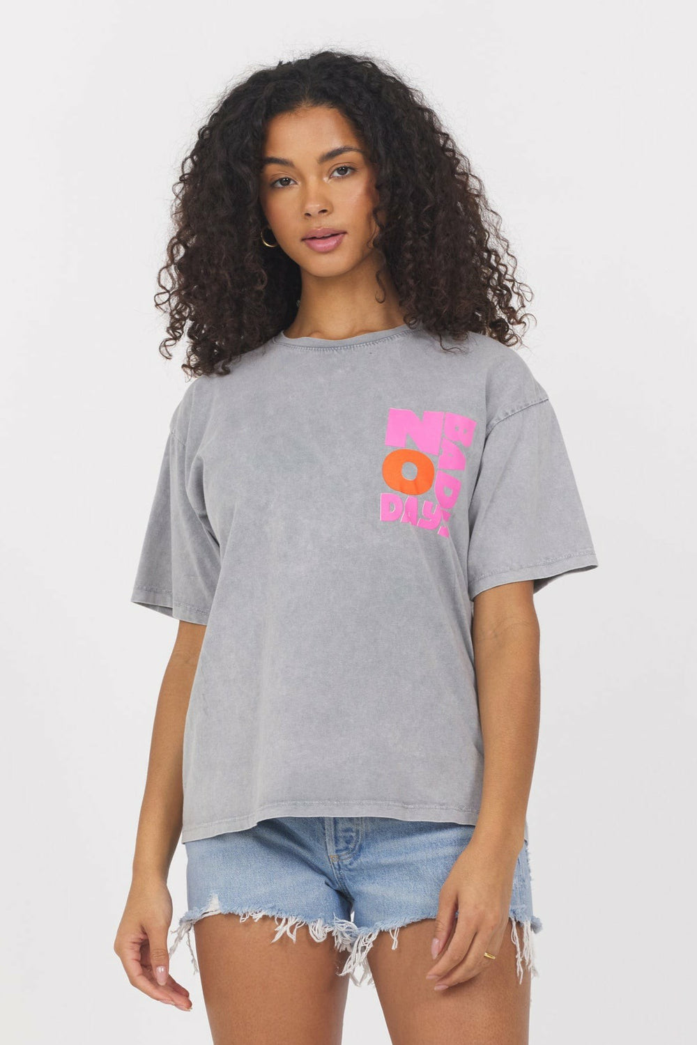 Washed Graphic Tee - NO BAD DAYS | Vintage Havana Clothing