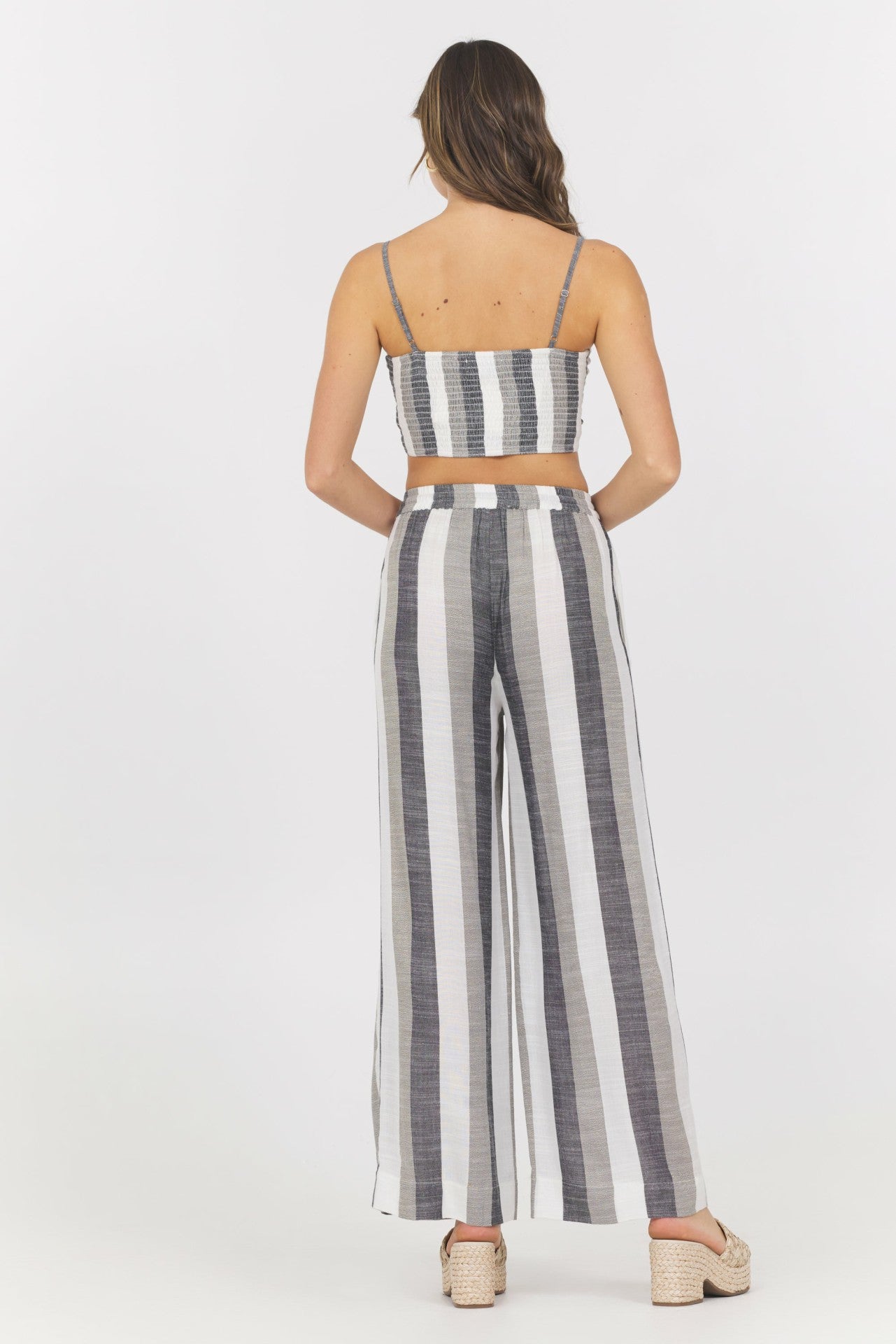 Metallic Stripe Cut Out Tank | Vintage Havana Clothing