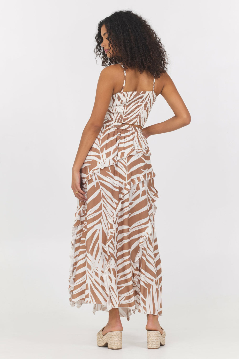 Printed Rayon Cutout Tank | Vintage Havana Clothing