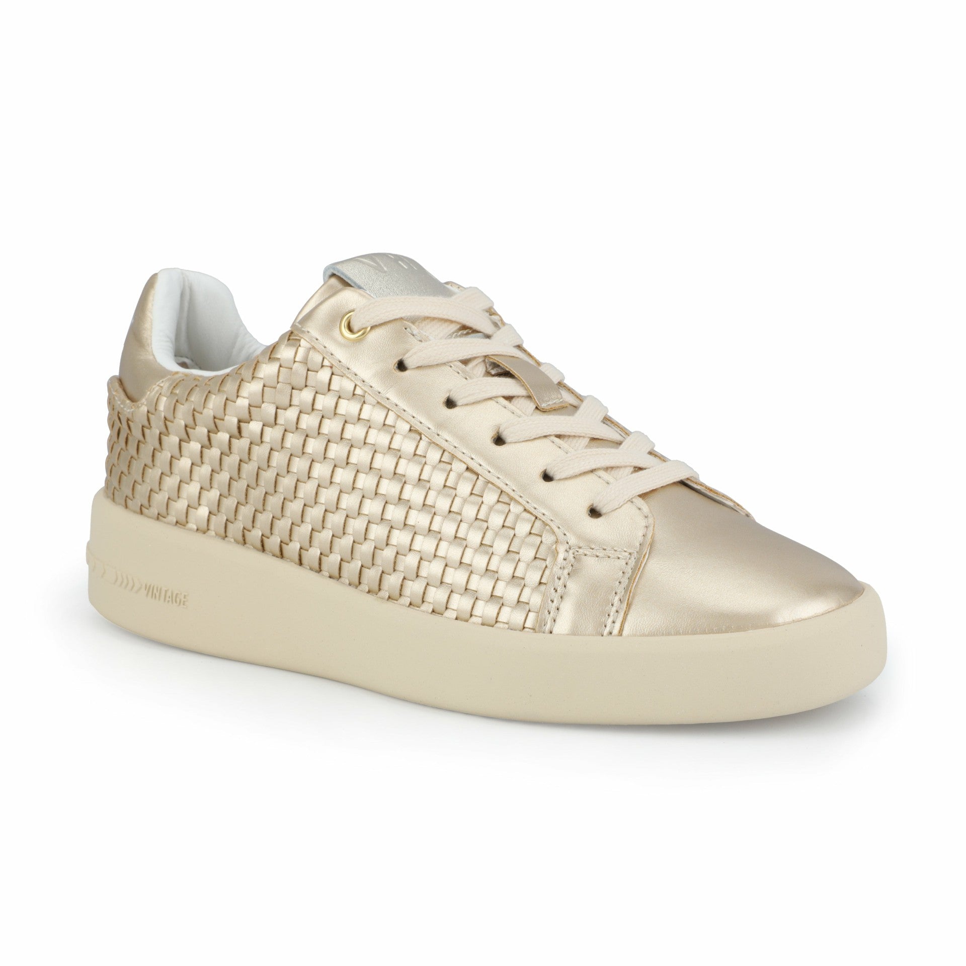 LUNA - GOLD WOVEN | Vintage Havana Shoes