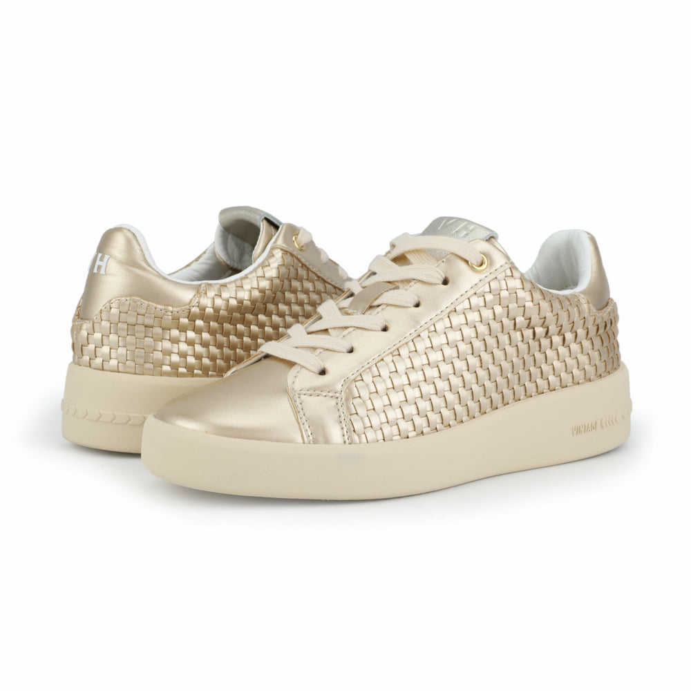 LUNA - GOLD WOVEN | Vintage Havana Shoes