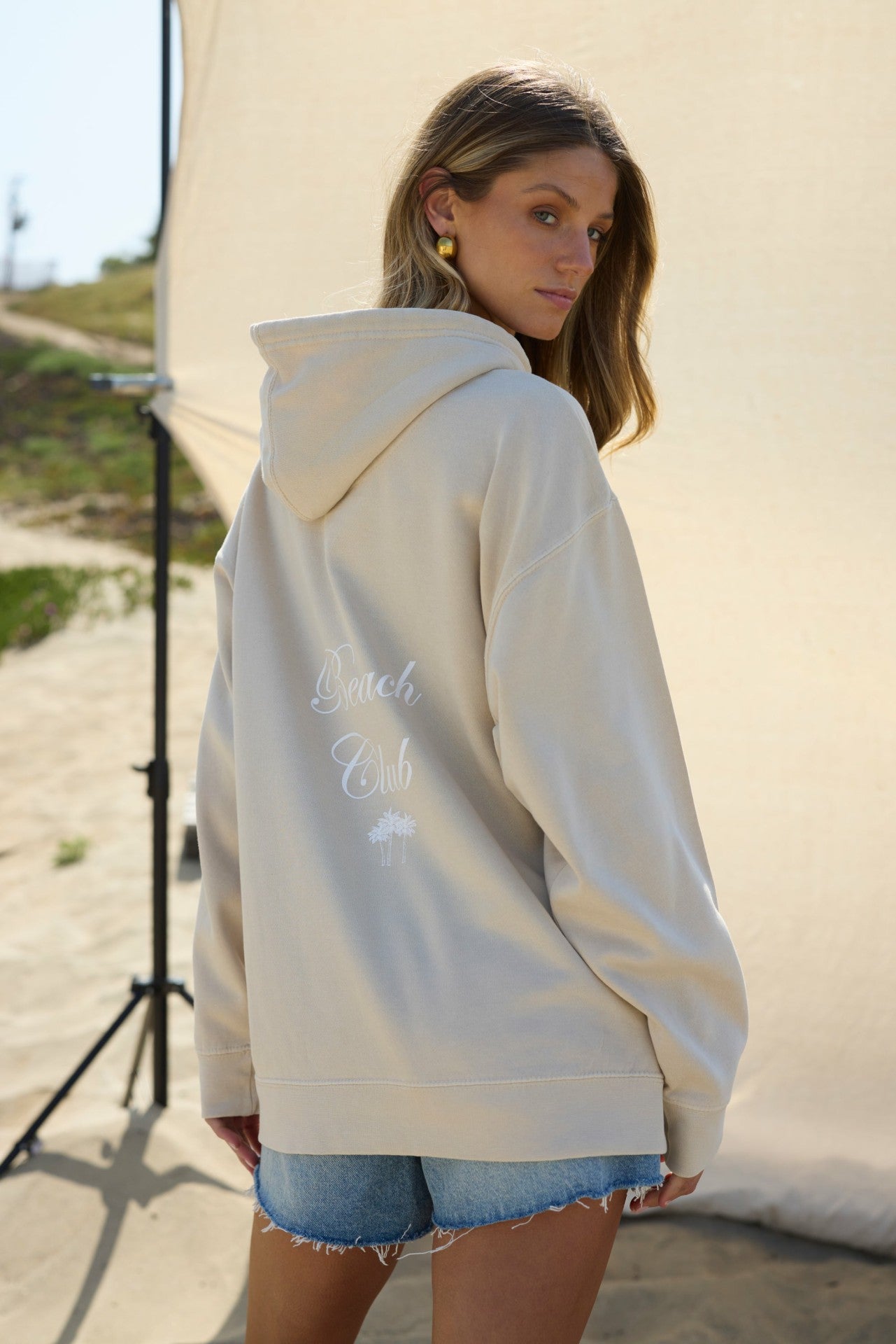 Palm Tree Garment Dye Hoodie | Vintage Havana Clothing