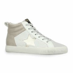 HAILEY - WHITE/TAUPE PEBBLED MULTI | Vintage Havana Shoes