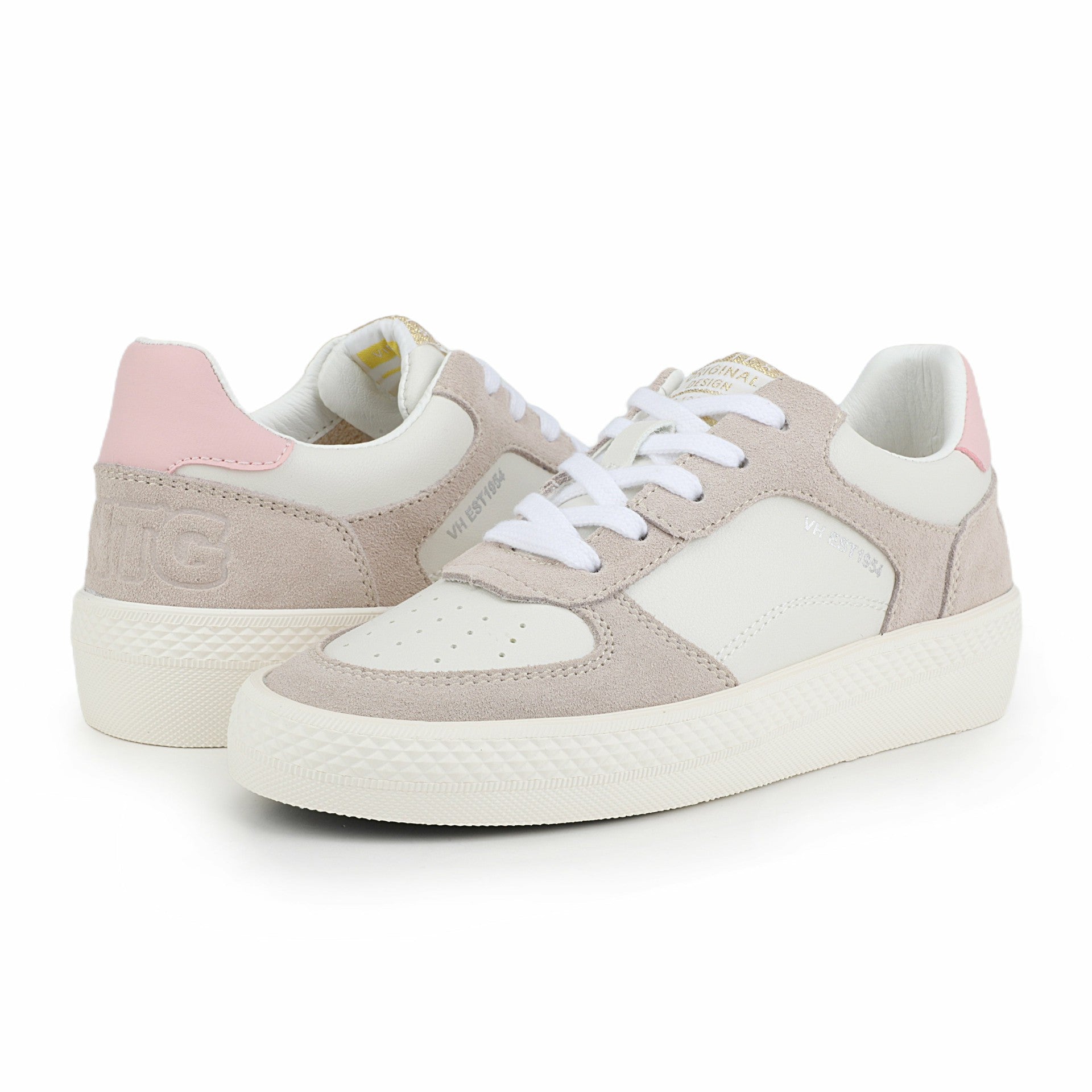 FAST - GREY SUEDE PINK | Vintage Havana Shoes
