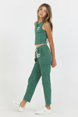 Hunter Green "Love" 2-Piece Set | Vintage Havana Clothing