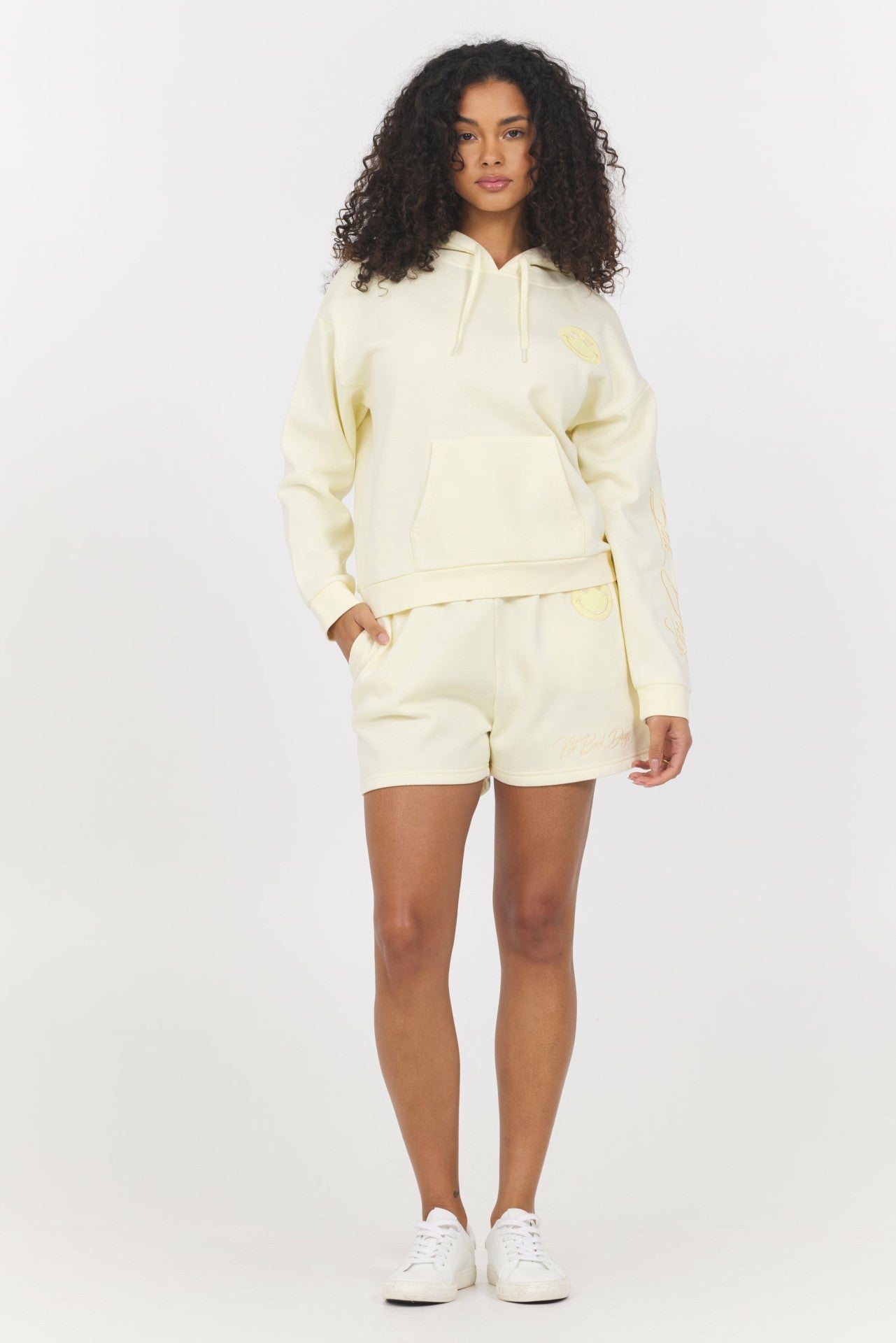 Garment Dye Embroidered Shorts + Hoodie 2-Piece Set | Vintage Havana Clothing