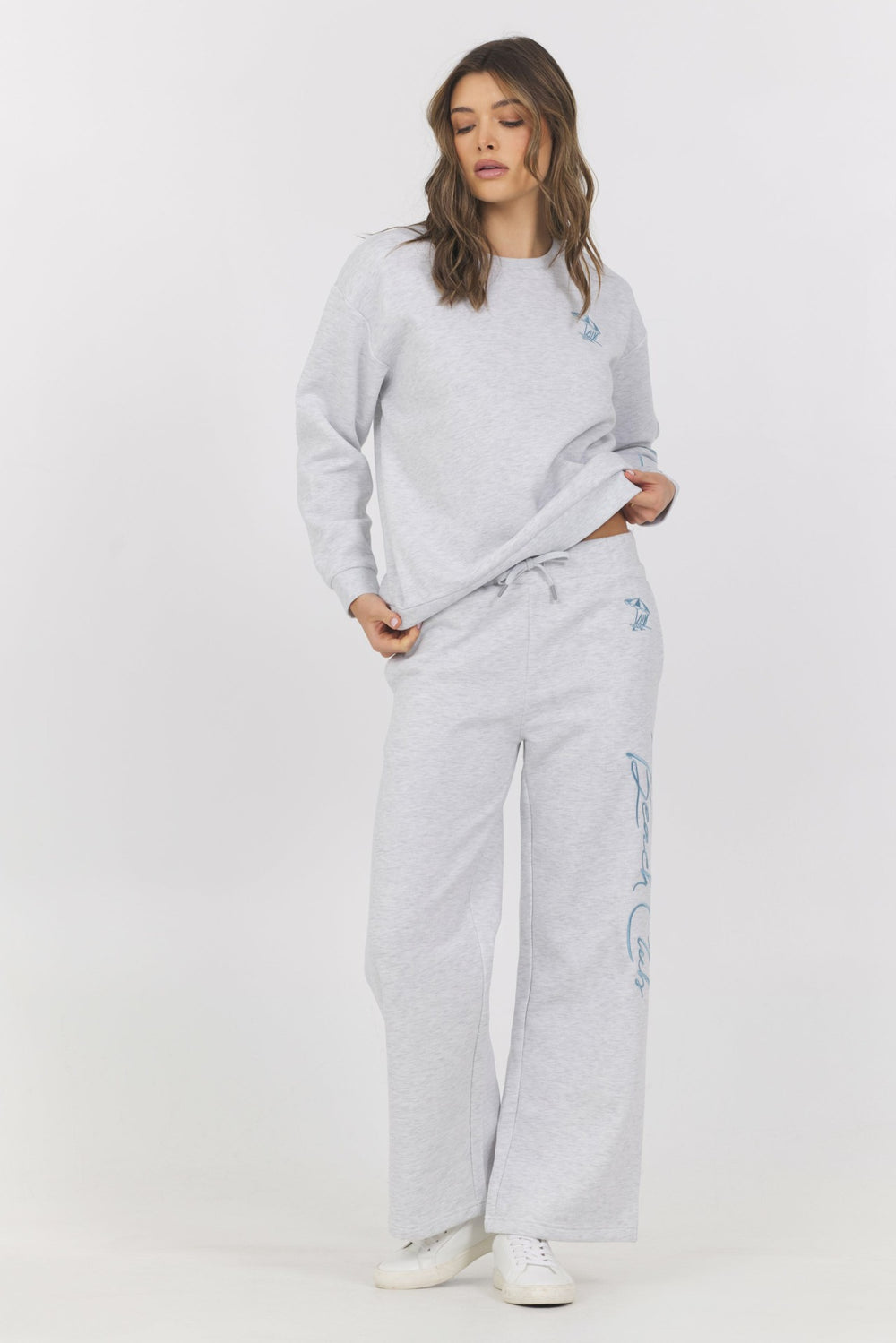 Garment Dye Wide Leg Pants + Crew 2-Piece Set | Vintage Havana Clothing