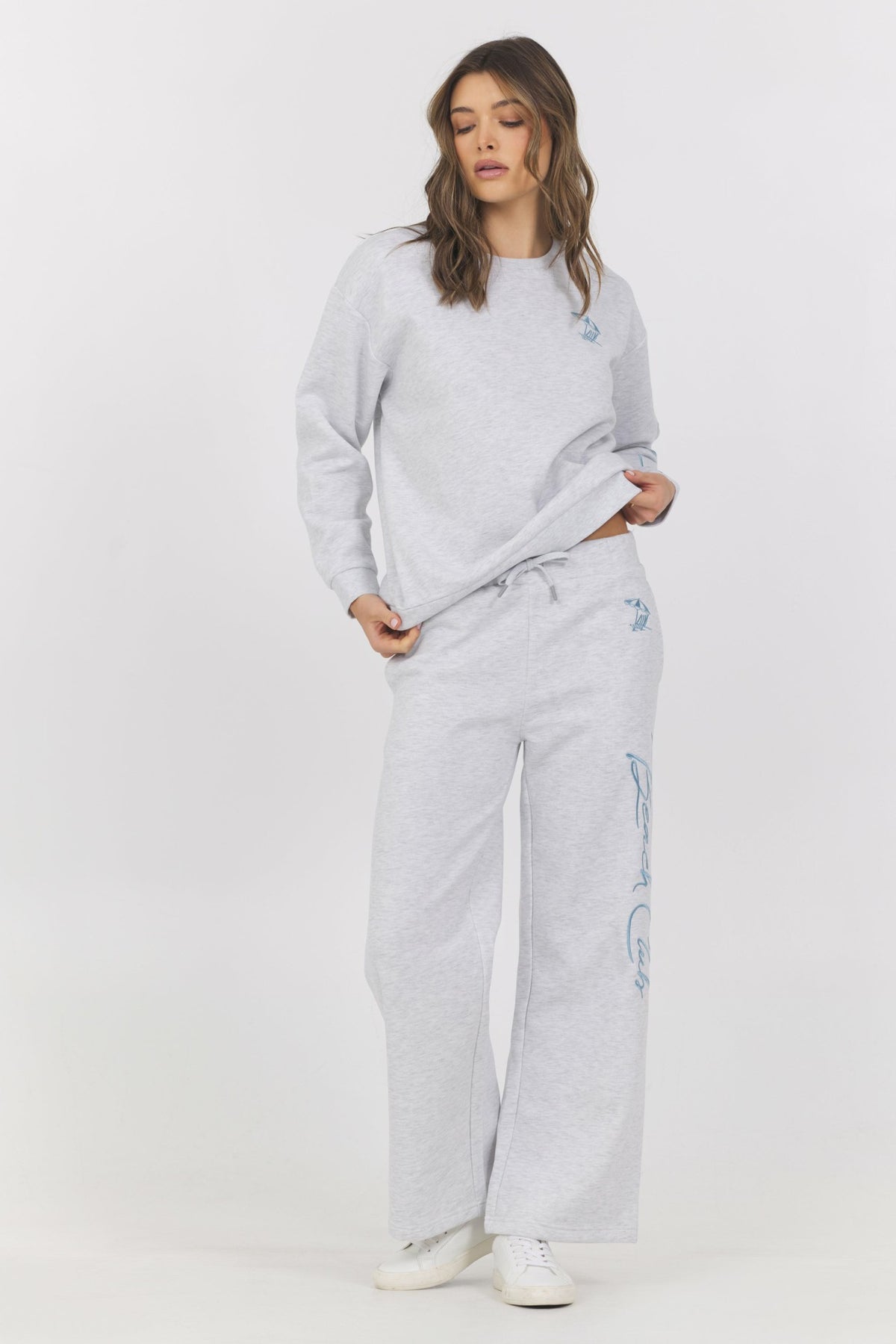 Garment Dye Wide Leg Pants + Crew 2-Piece Set | Vintage Havana Clothing