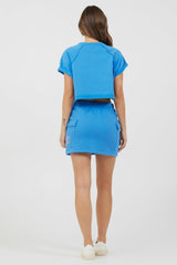 Azure Blue Skirt + Tee 2-Piece Set | Vintage Havana Clothing