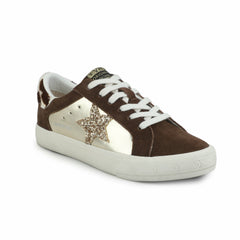 GRANDE - BROWN SUEDE/GOLD FOIL | Vintage Havana Shoes