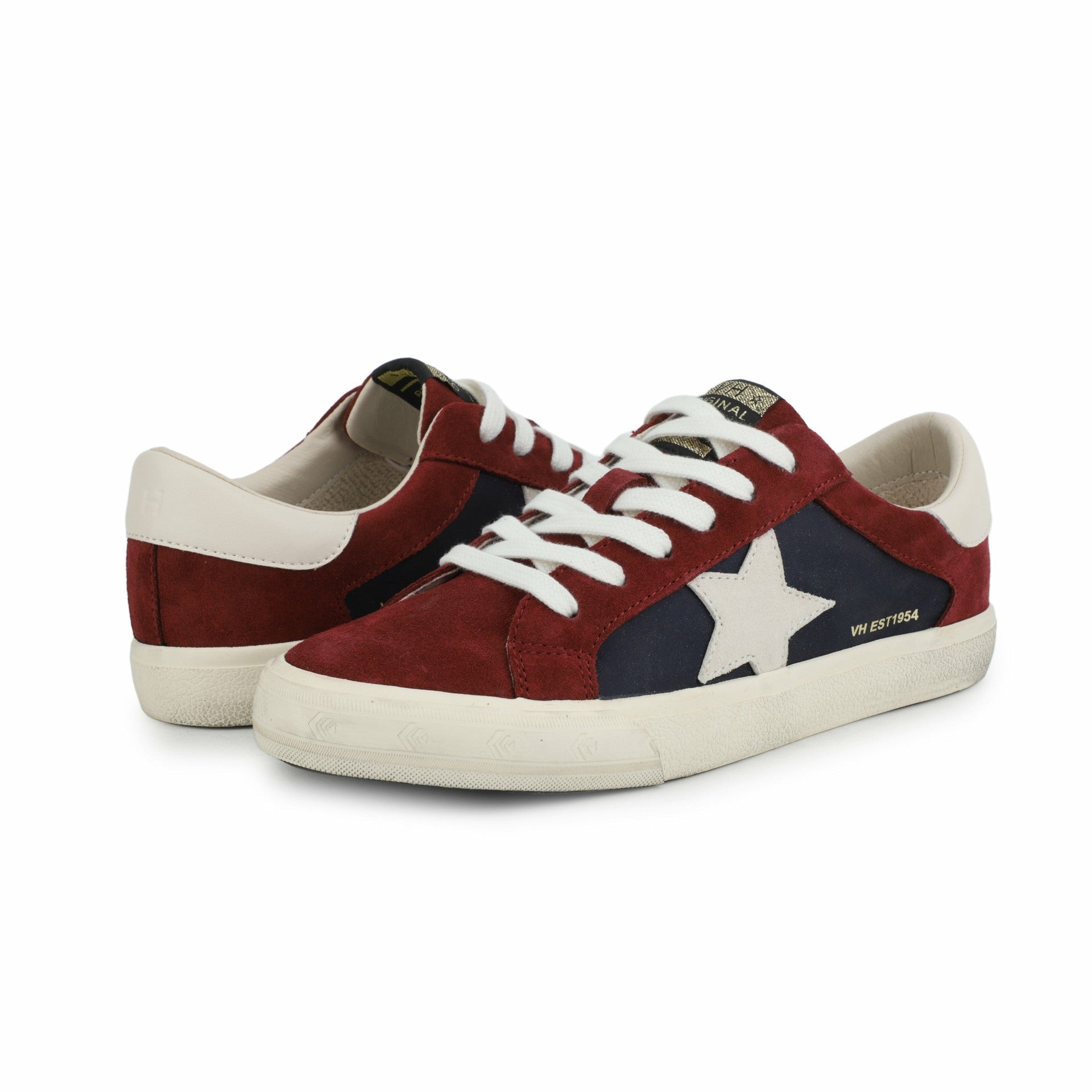 GRANDE - MAROON/NAVY | Vintage Havana Shoes