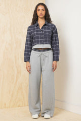 Flannel Shirt w/ French Terry Hem | Vintage Havana Clothing
