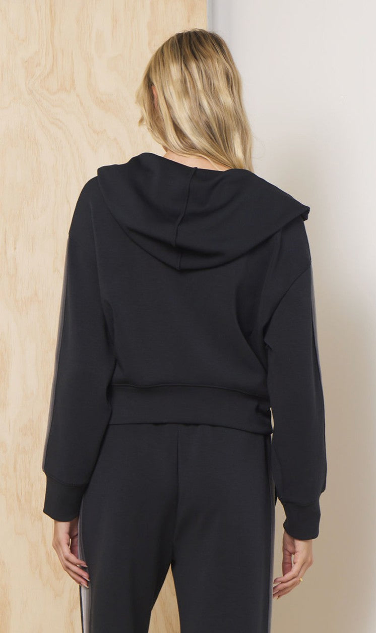 Striped Cloud Fleece Zip Up | Vintage Havana Clothing