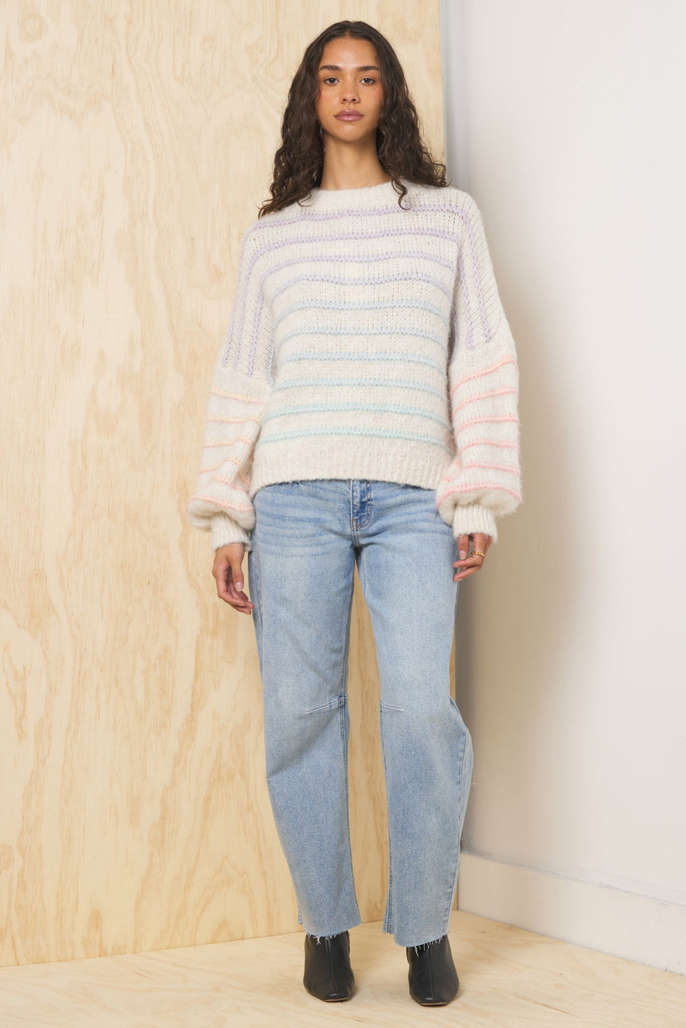 Ombre Striped Sweater | Vintage Havana Clothing