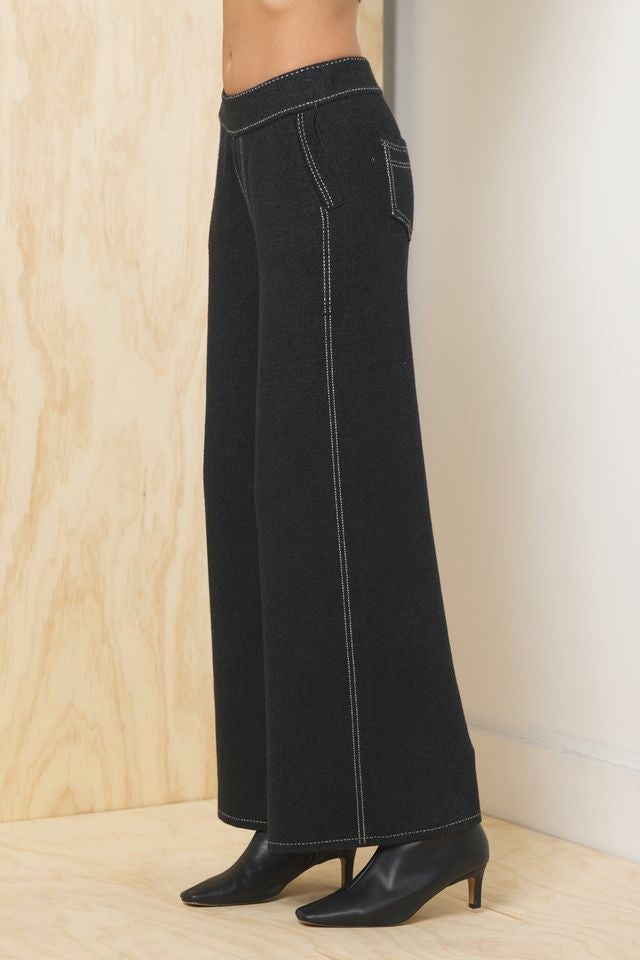 Flare Pant w/ Contrast Stitching | Vintage Havana Clothing